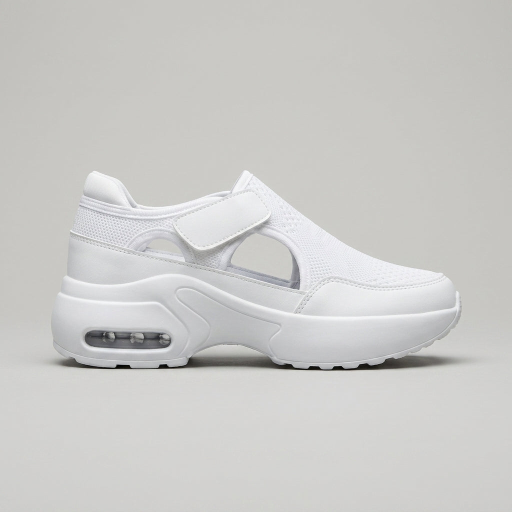 Women's Sneakers Mesh Hook-and-Loop Strap Chunky Sole