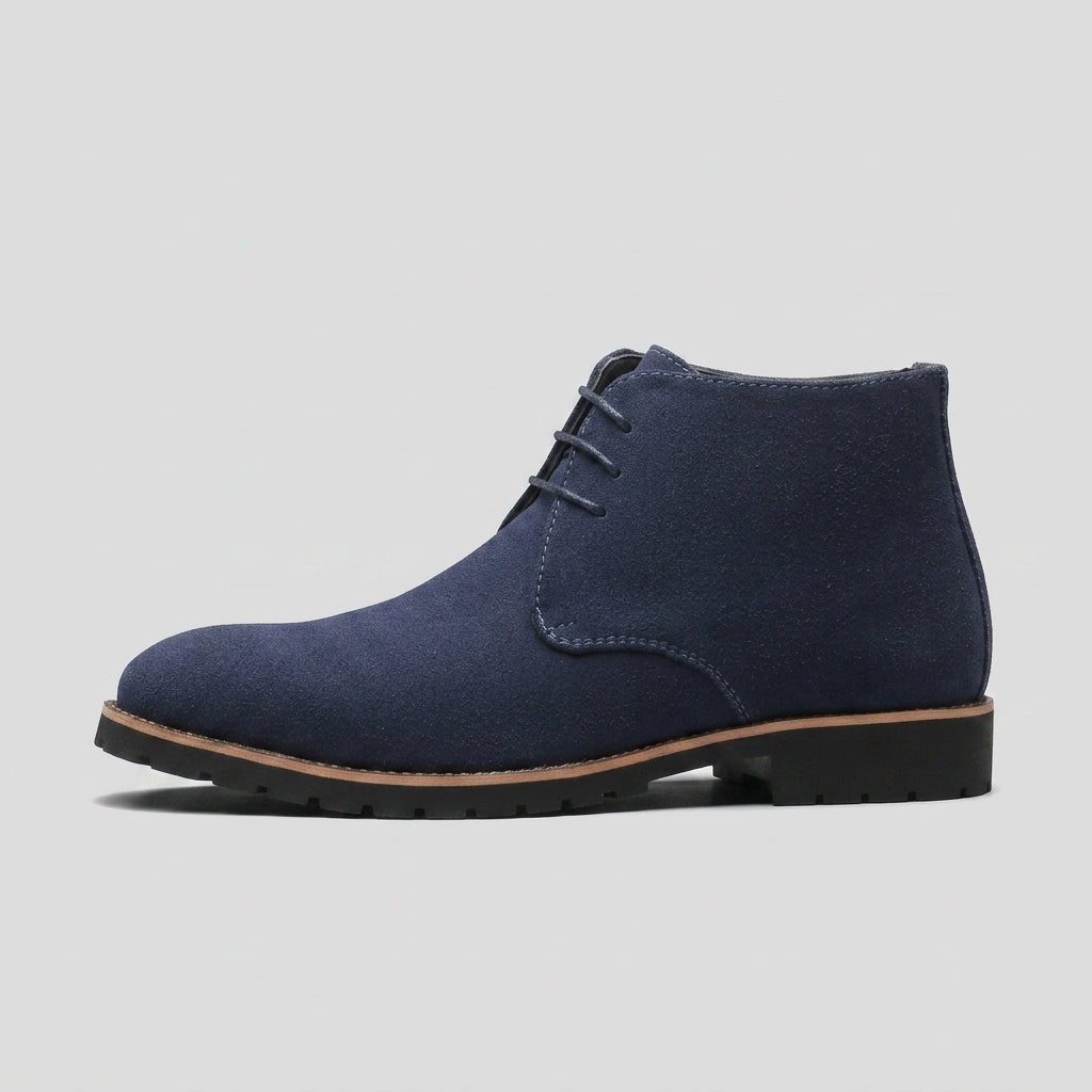 Men's Ankle Boots Suede Chukka Desert Boot Lace-Up Low Heel