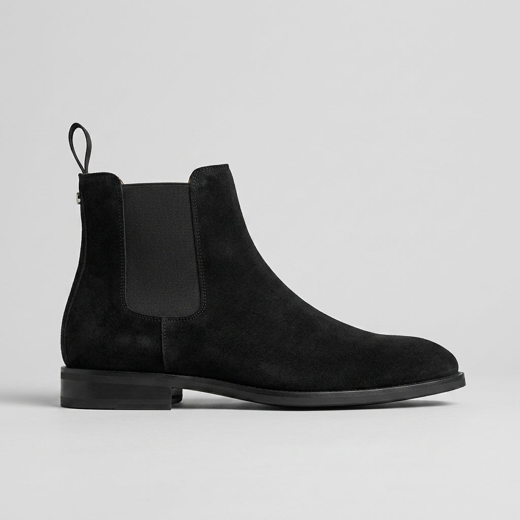 Men's Chelsea Boots - Ankle - Elastic Gusset - Low Heel