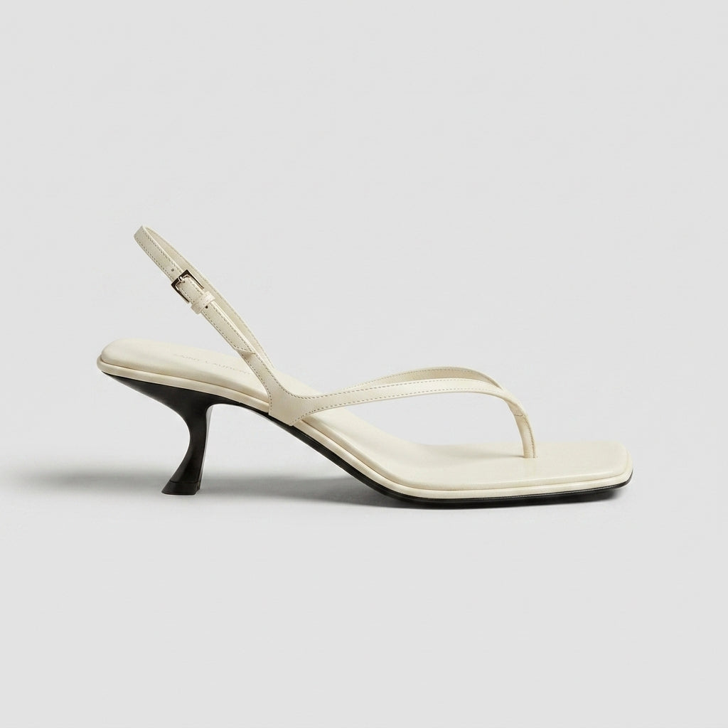 Faelynn | Kitten Heels Square Toe Slingback