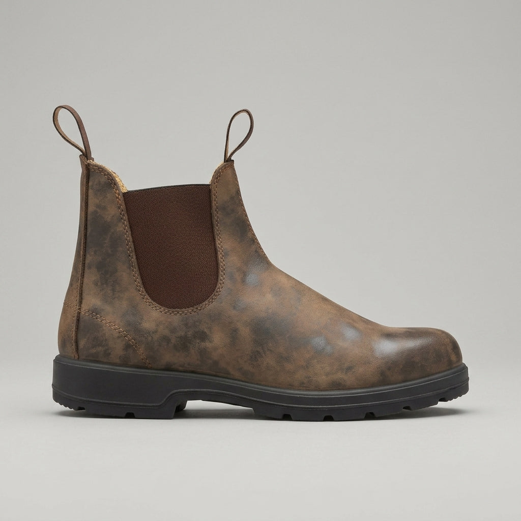 Men's Chelsea Boots - Round Toe Pull-On