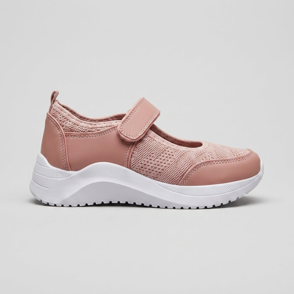 Women's Sneakers Mesh Hook-and-Loop Strap Chunky Sole