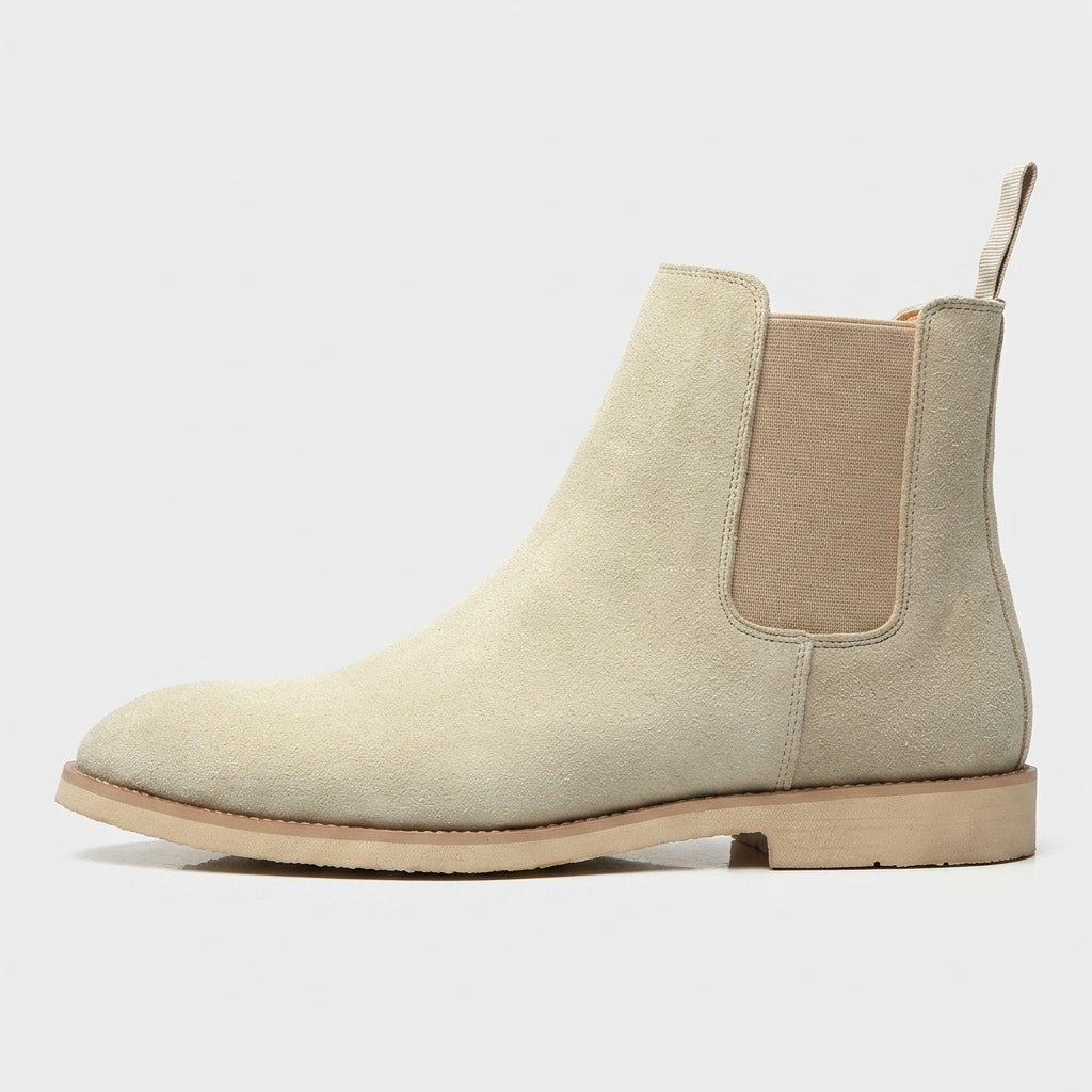 Men's Chelsea Boots - Ankle - Elastic Gusset - Low Heel
