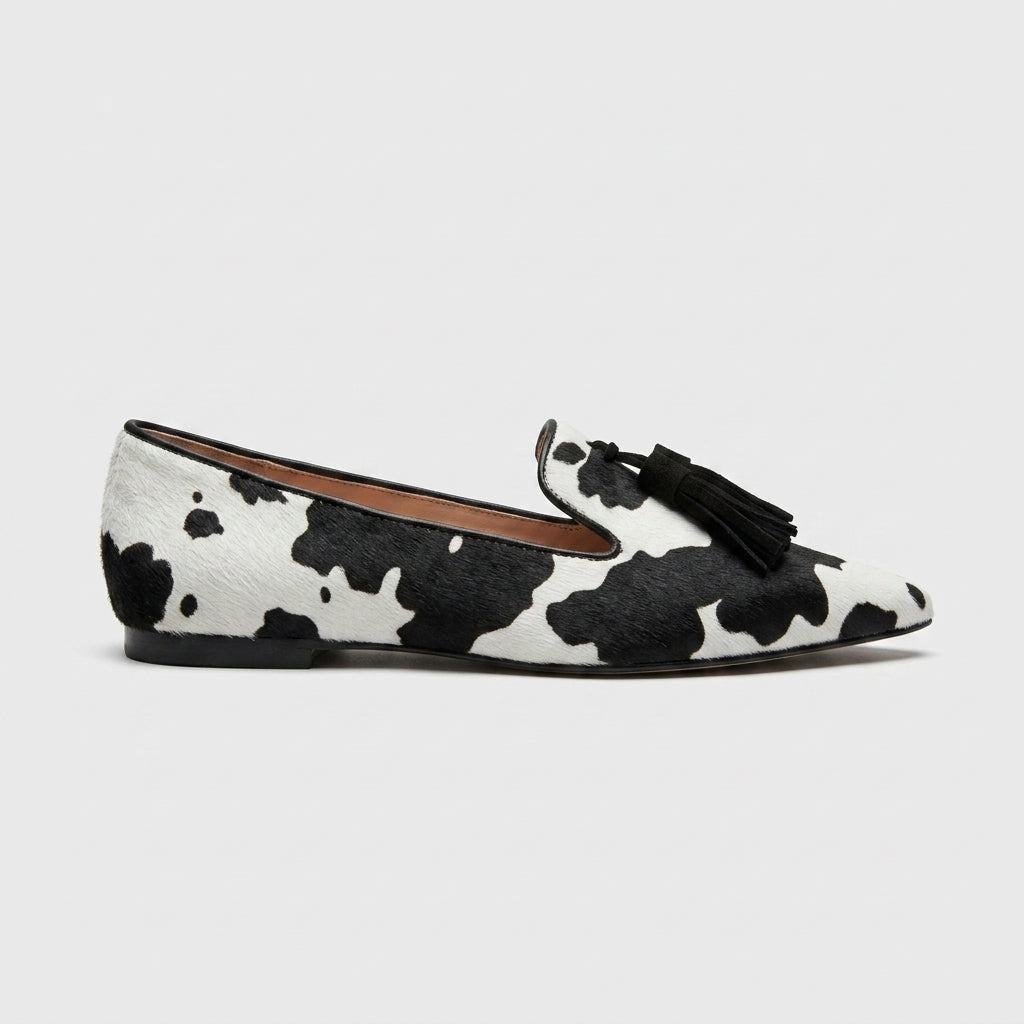 Women's Animal Print Pointed-Toe Loafers
