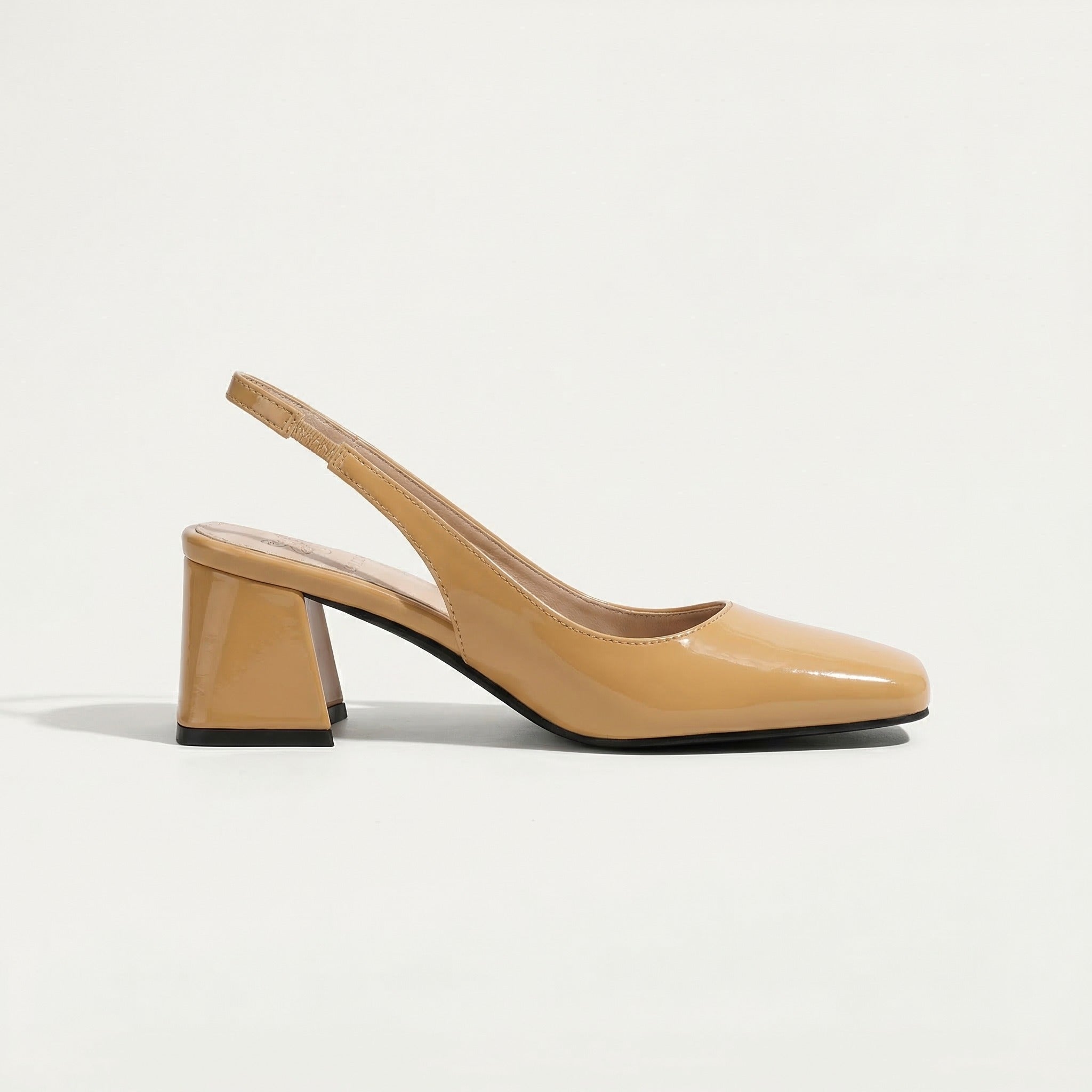 Calista | Patent Slingback Block Heels