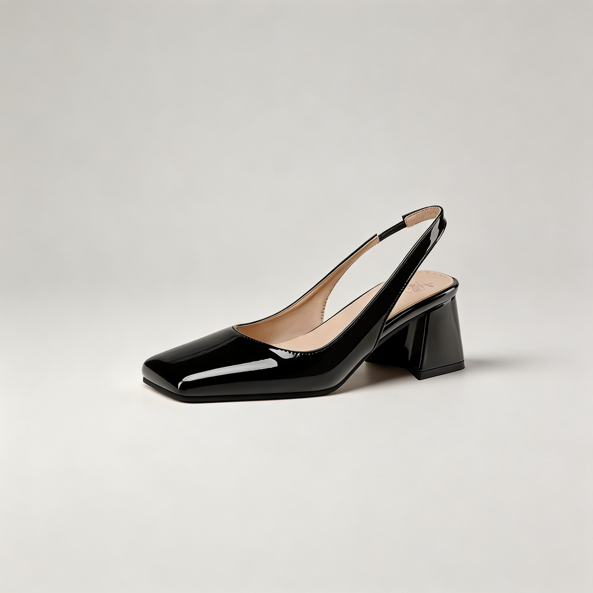 Calista | Patent Slingback Block Heels