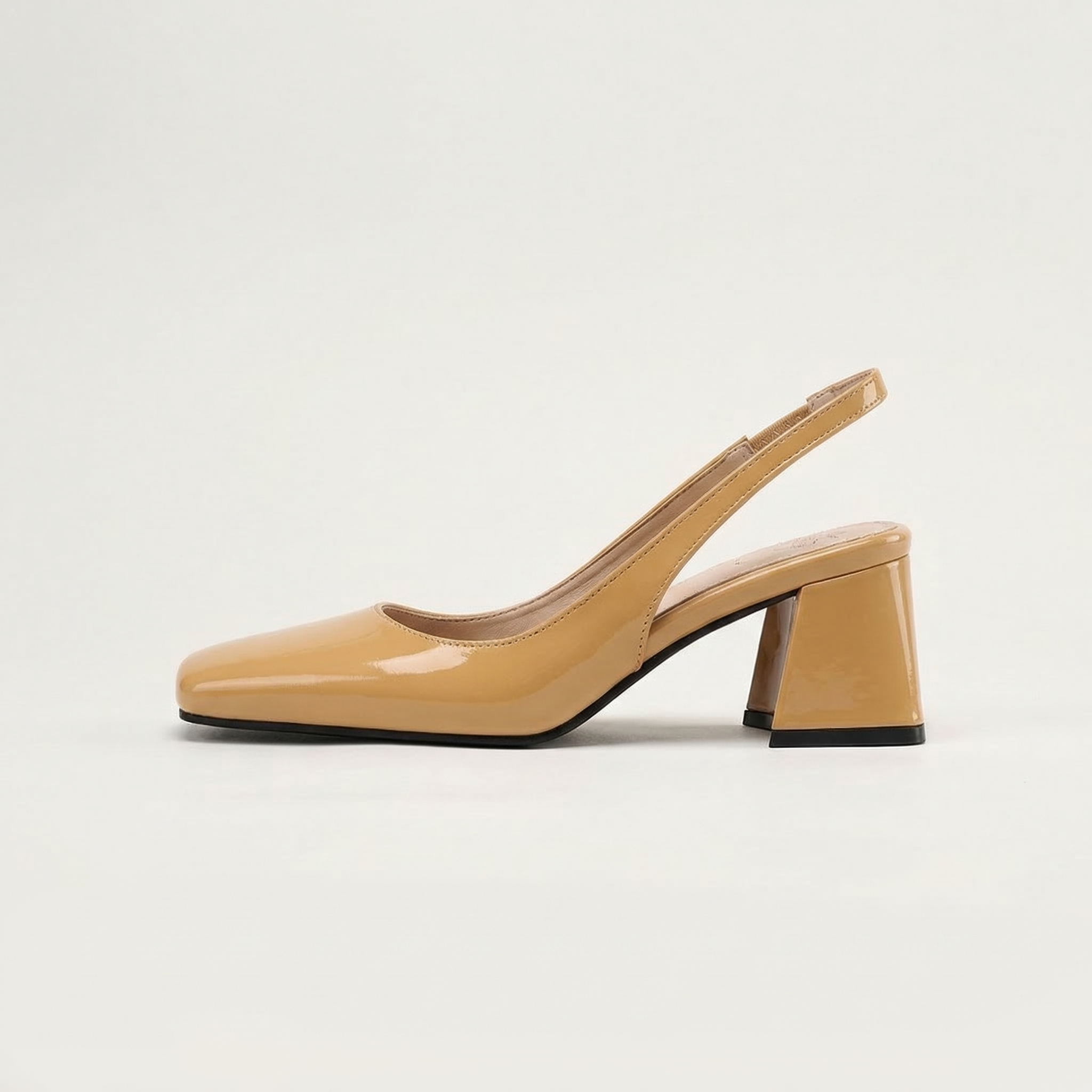 Calista | Patent Slingback Block Heels