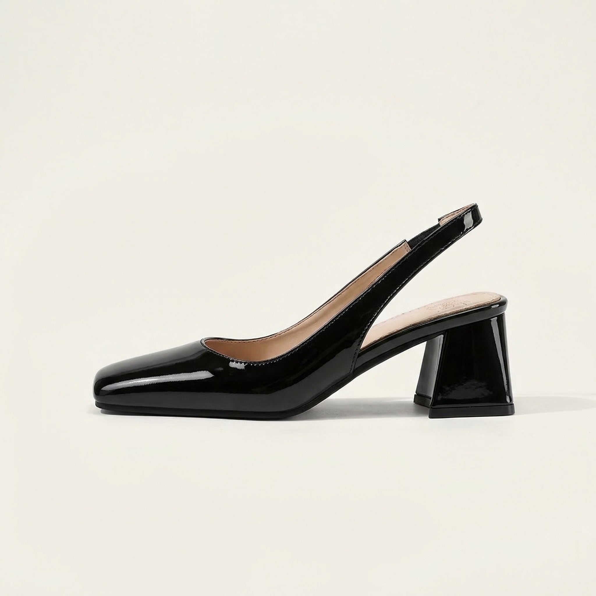Calista | Patent Slingback Block Heels