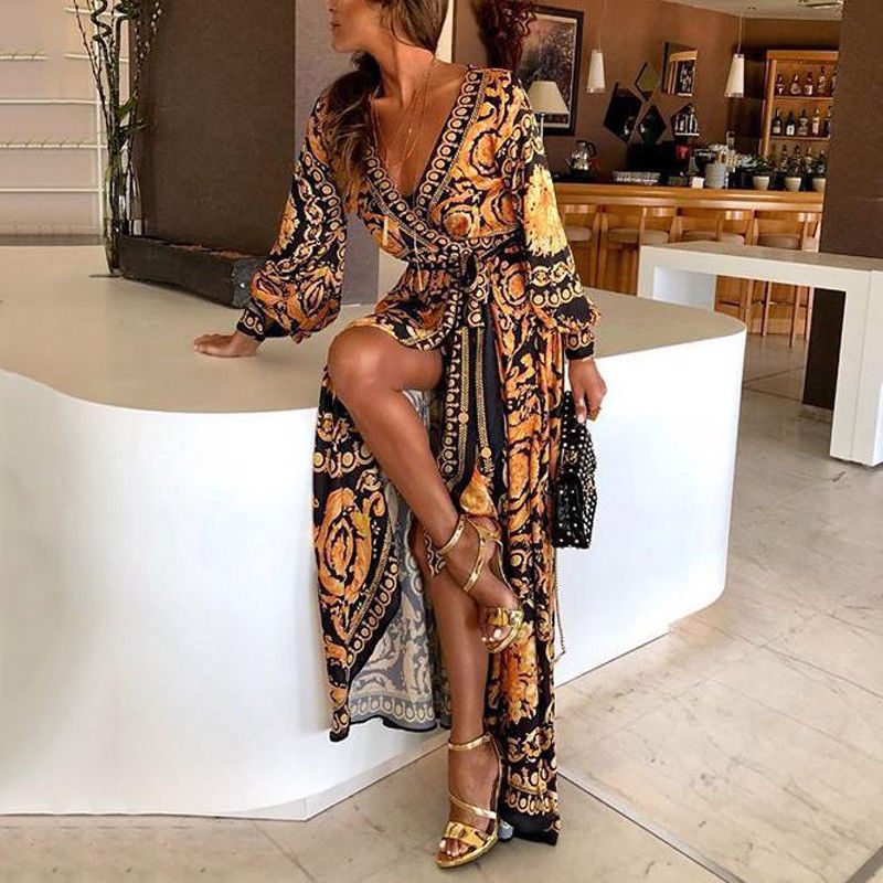 Georgia | Luxe Paisley Wrap Maxi Dress